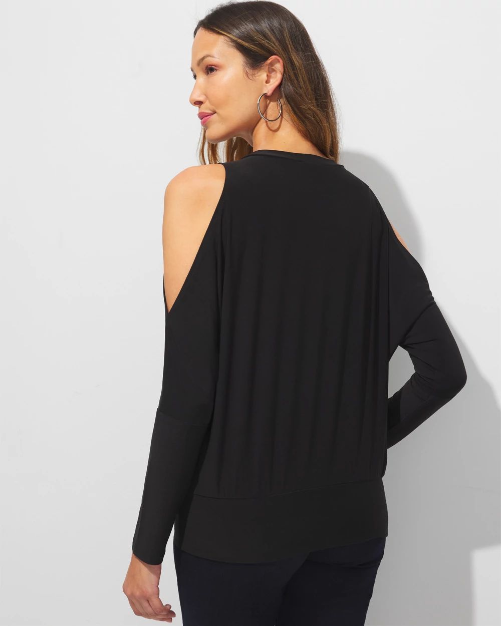 Outlet WHBM Cold Shoulder Top click to view larger image.