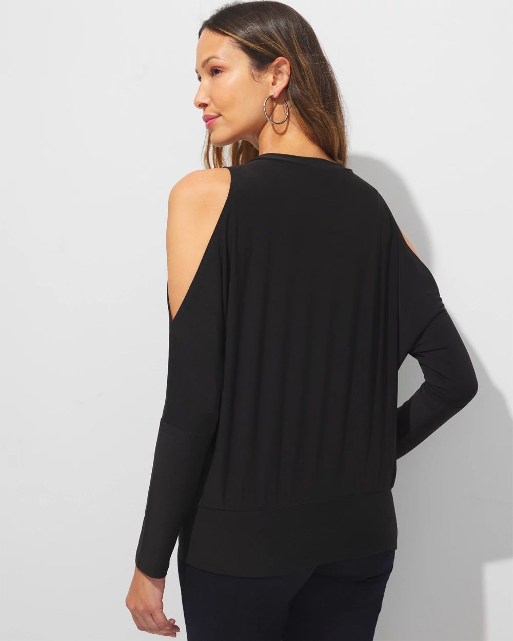 Outlet WHBM Cold Shoulder Top