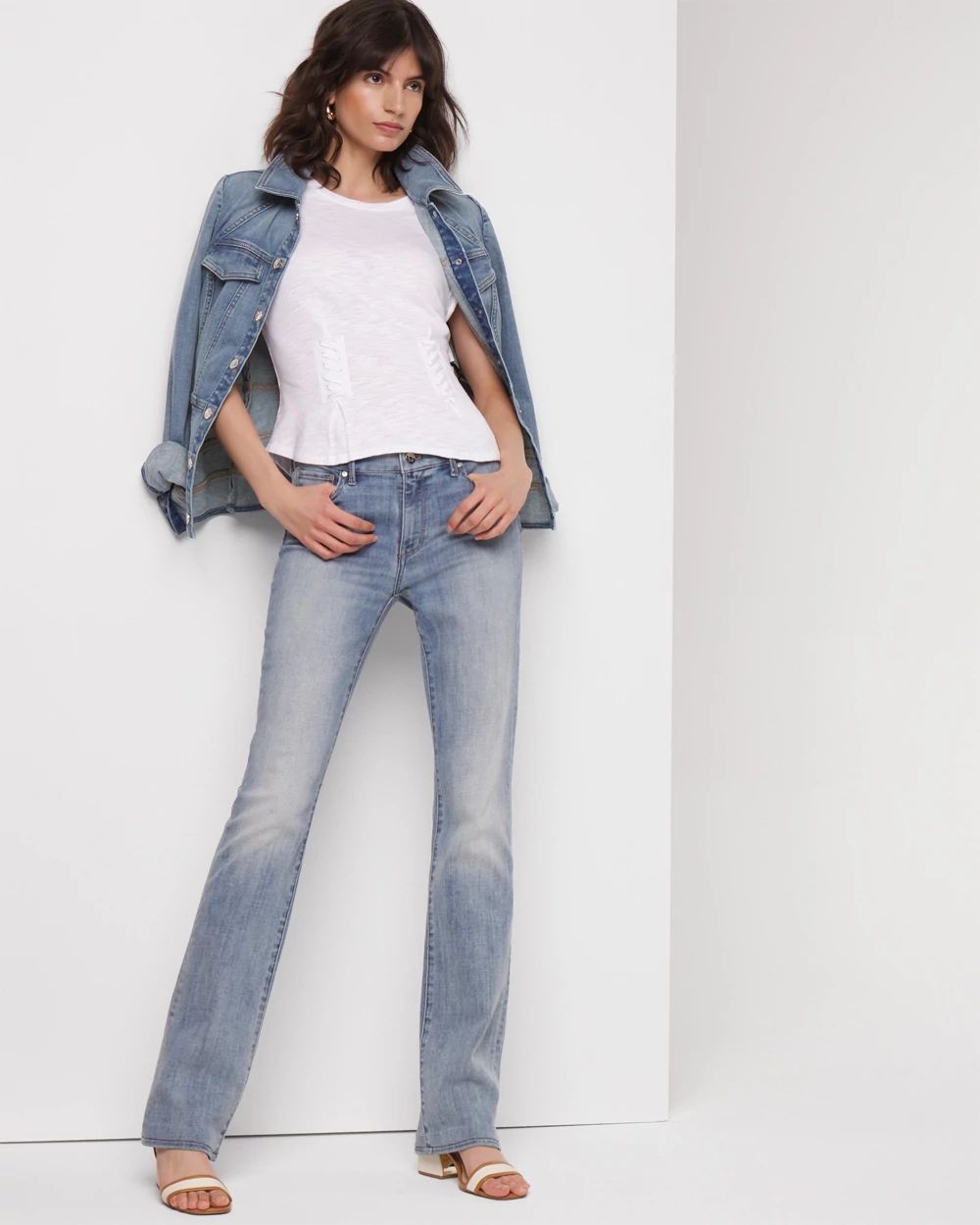Lace-Up Peplum Tee