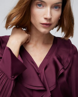 Ruffle Front Blouse