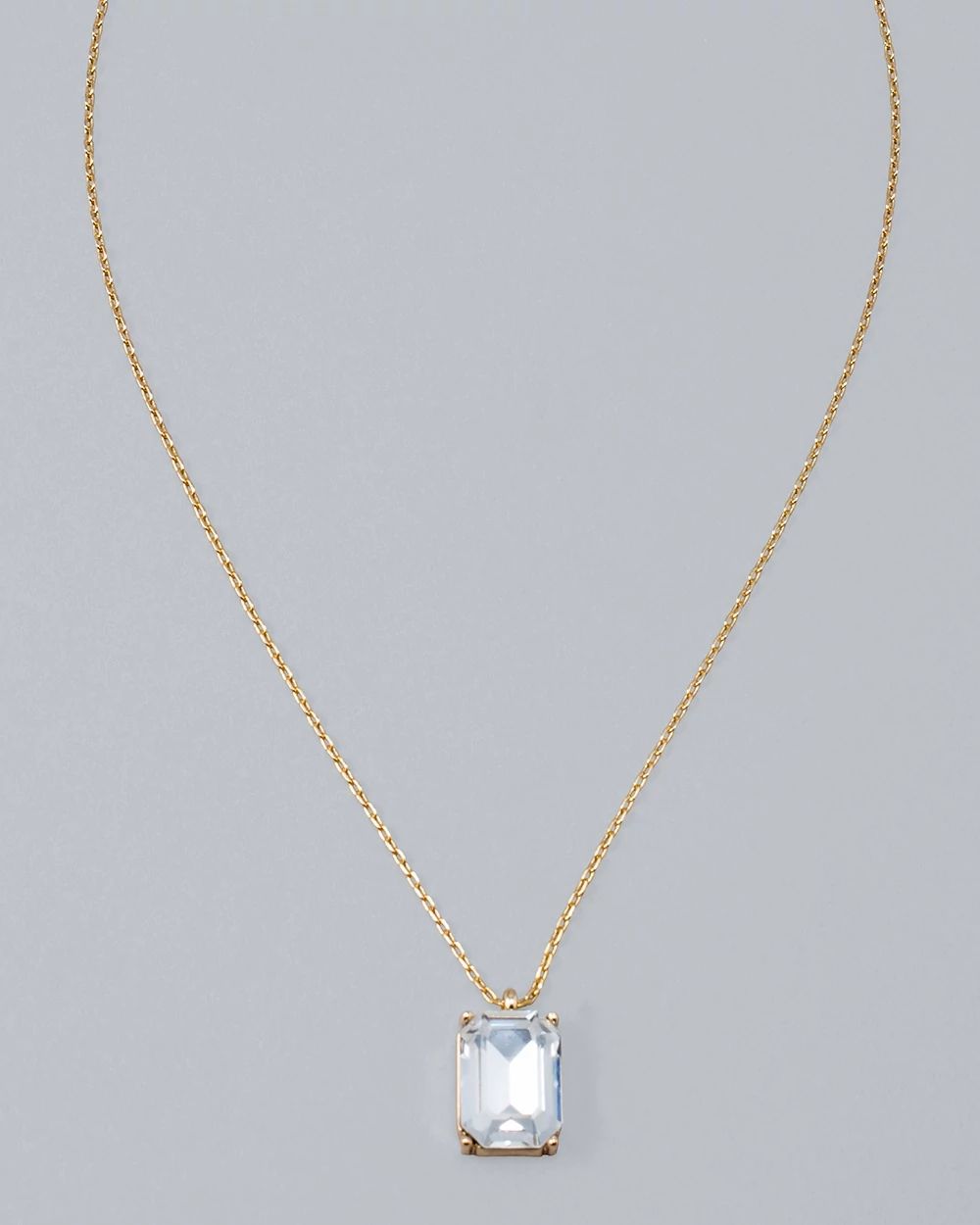 Baguette Pendant Necklace