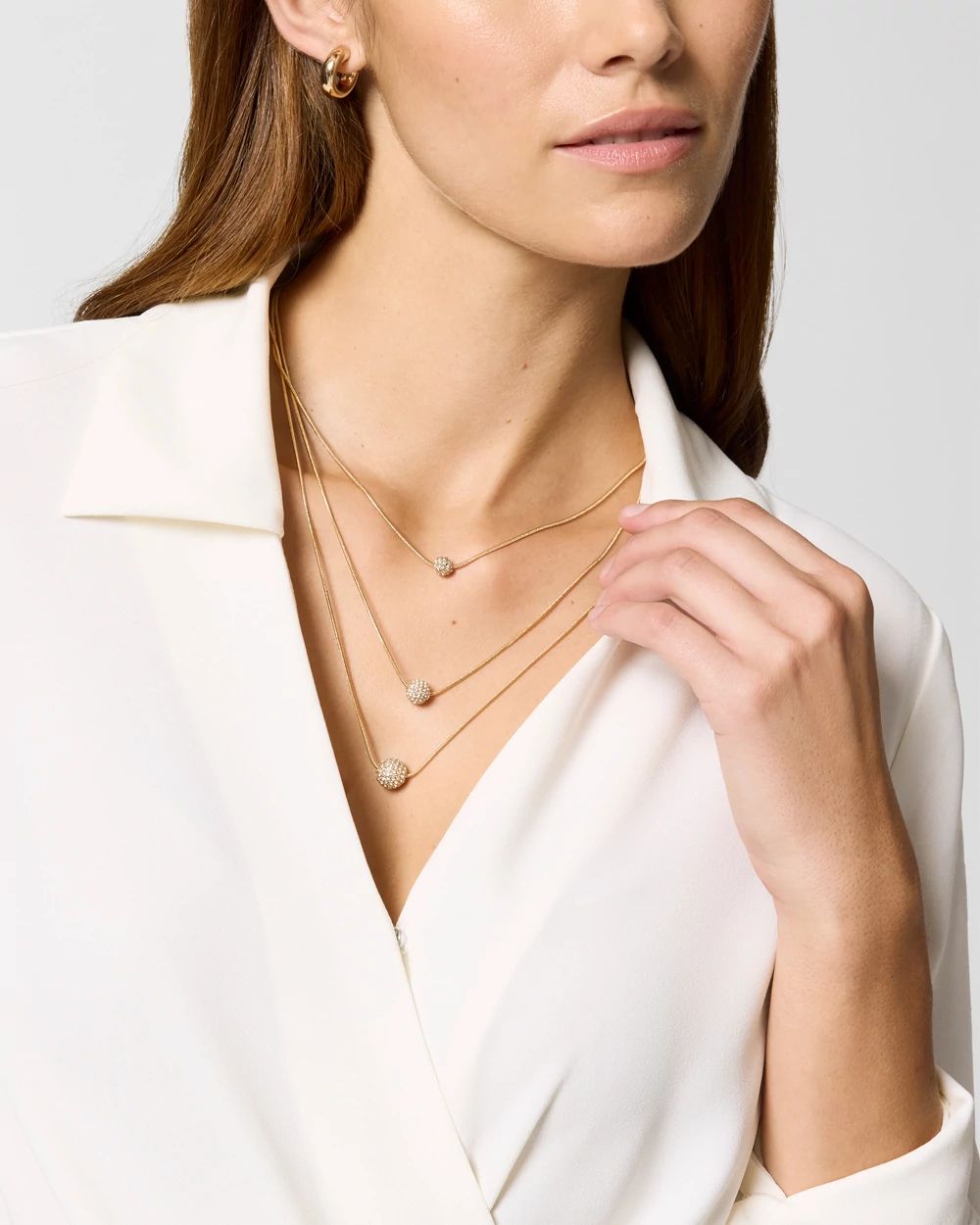 Pavé Pendant Convertible Necklace