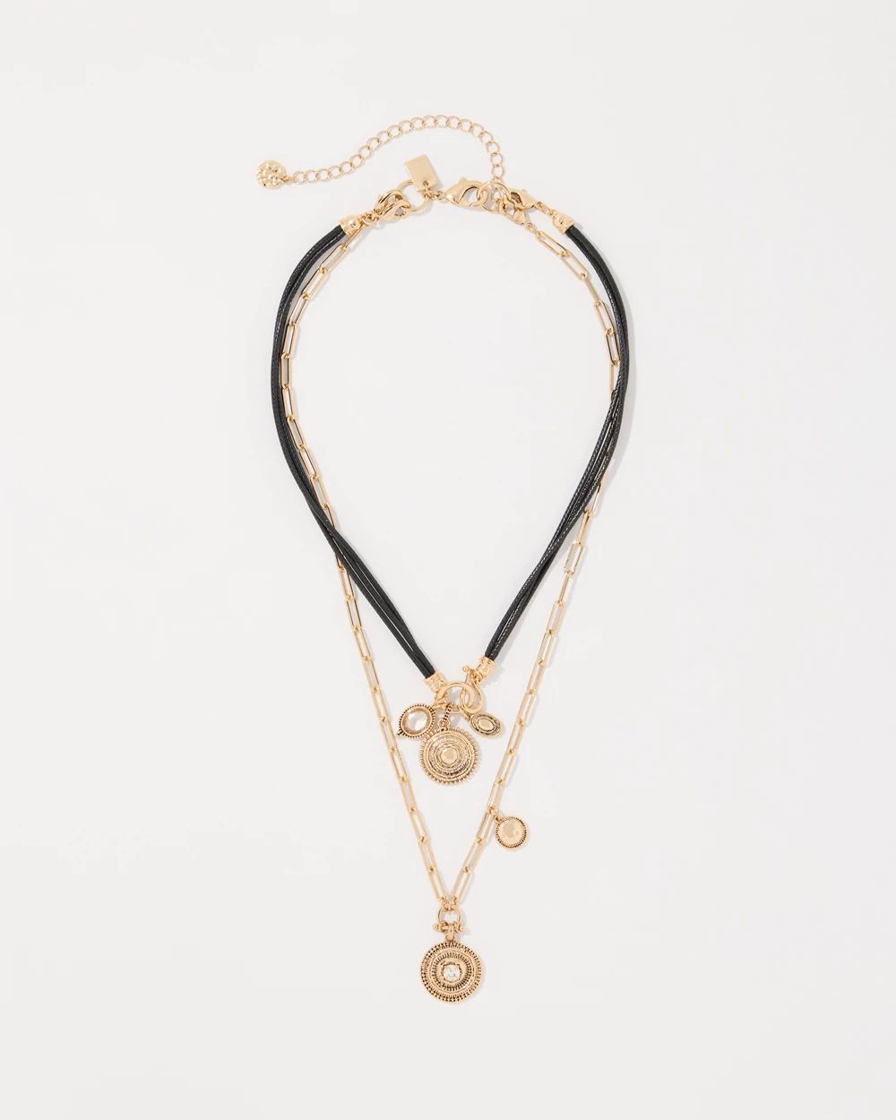 Layered Coin Convertible Necklace