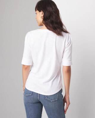 Pleated Sleeve Tee click to view larger image.