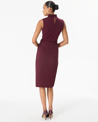 Faux Wrap Pencil Skirt click to view larger image.