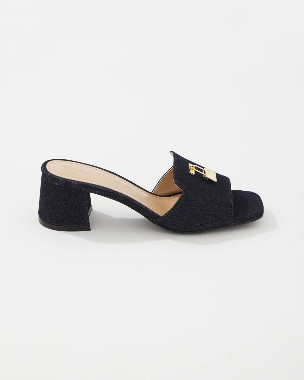 Denim Heeled Sandal