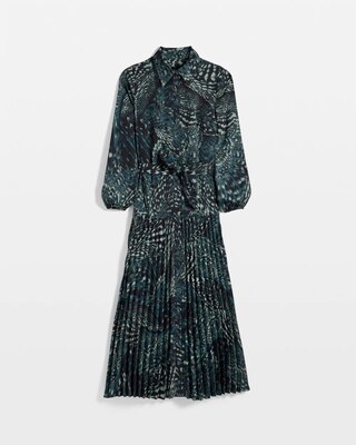 Petite Long Sleeve Maxi Shirt Dress click to view larger image.