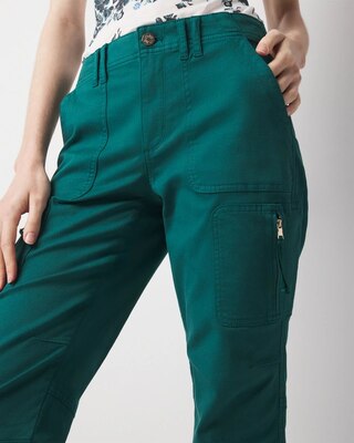 Mid-Rise Pret-A-Pedi Straight Cropped Pants click to view larger image.