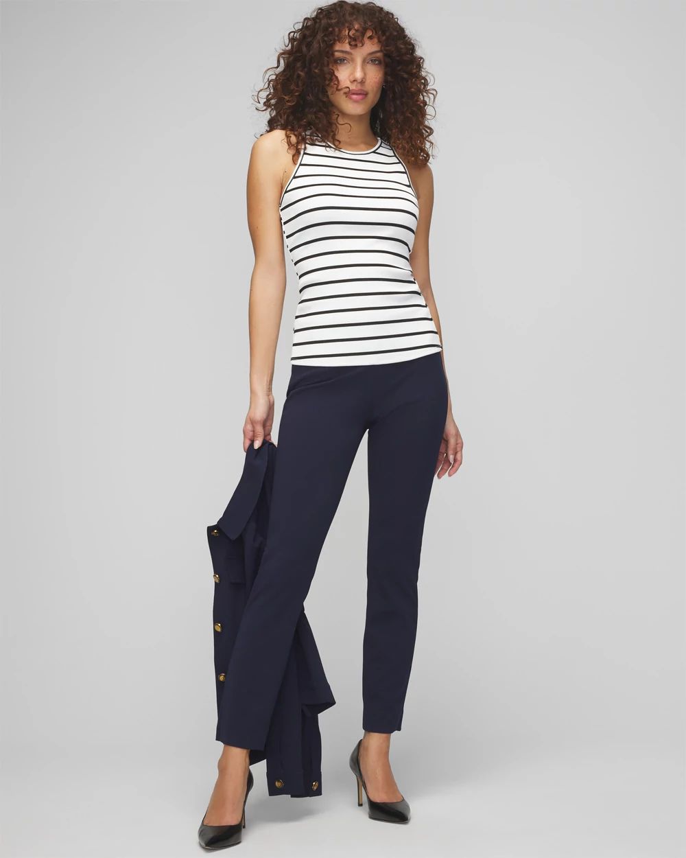Slip-On Straight Leg Pants
