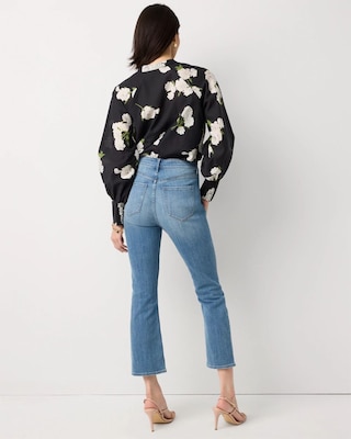 Charm Detail High Rise Kick Flare Jean click to view larger image.