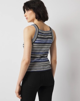 Striped Sweater Tank click to view larger image.