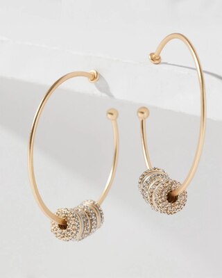 Metal Rings Hoop Earrings