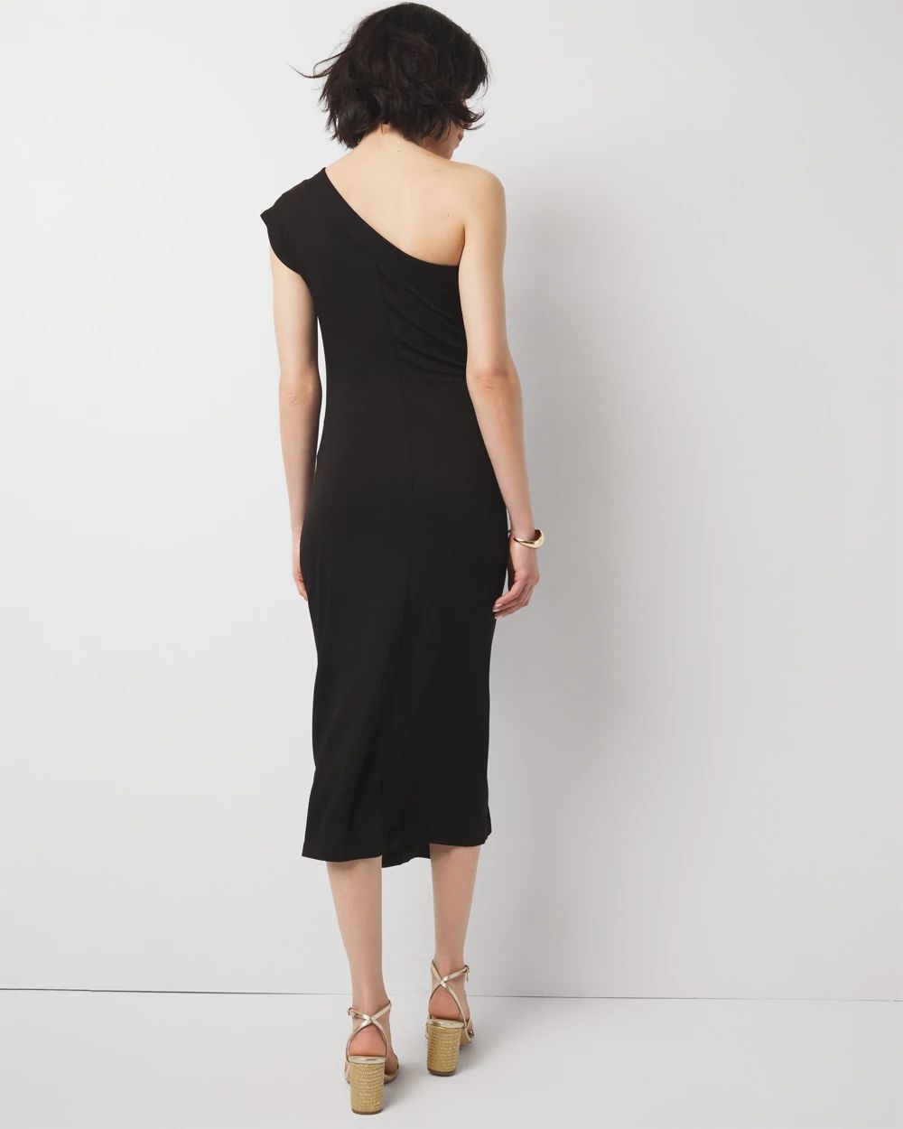 One Shoulder Midi Dress