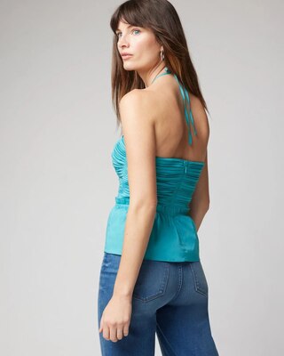 Poplin Keyhole Bustier