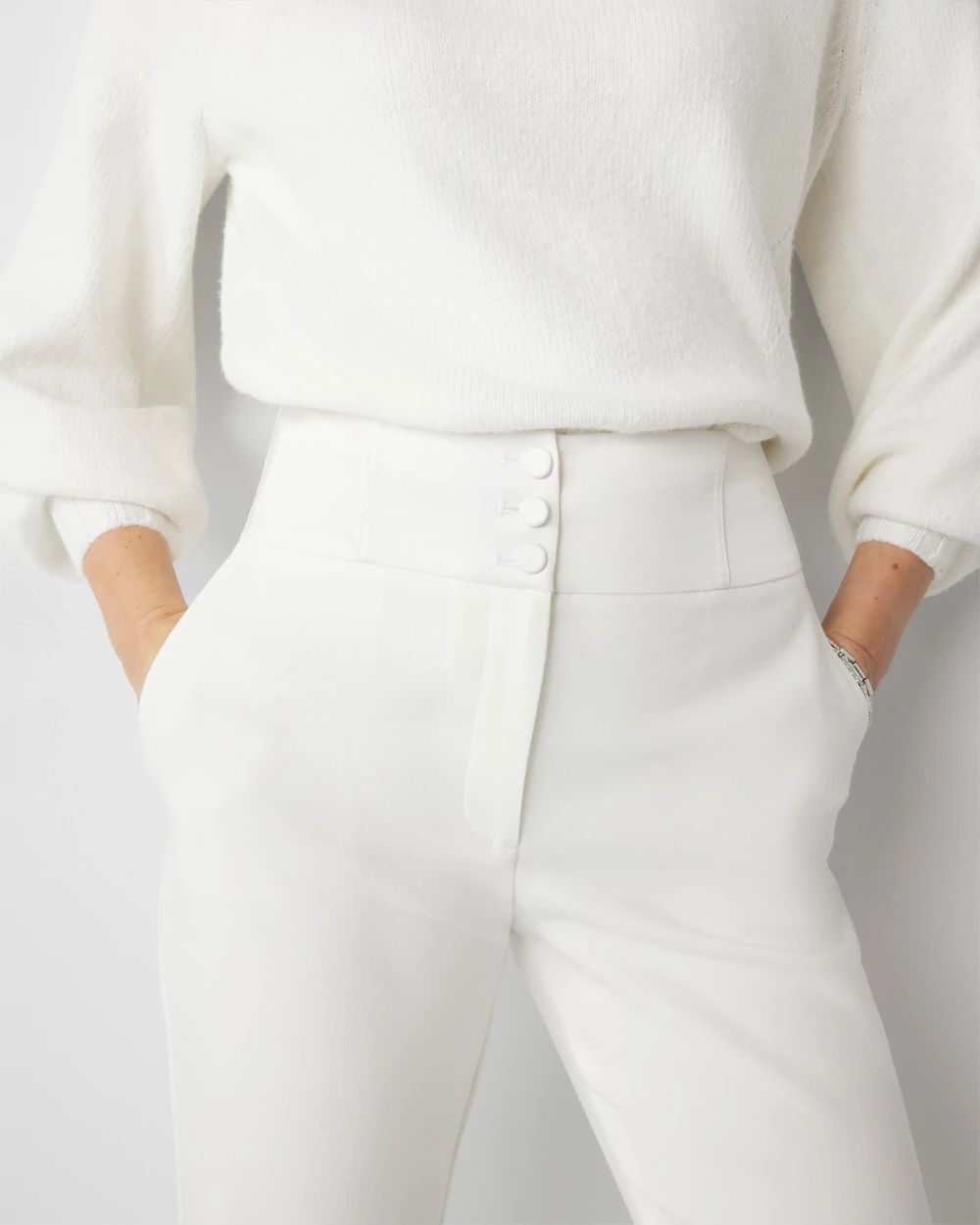 Petite Extra High-Rise Tuxedo Luxe Stretch Trouser