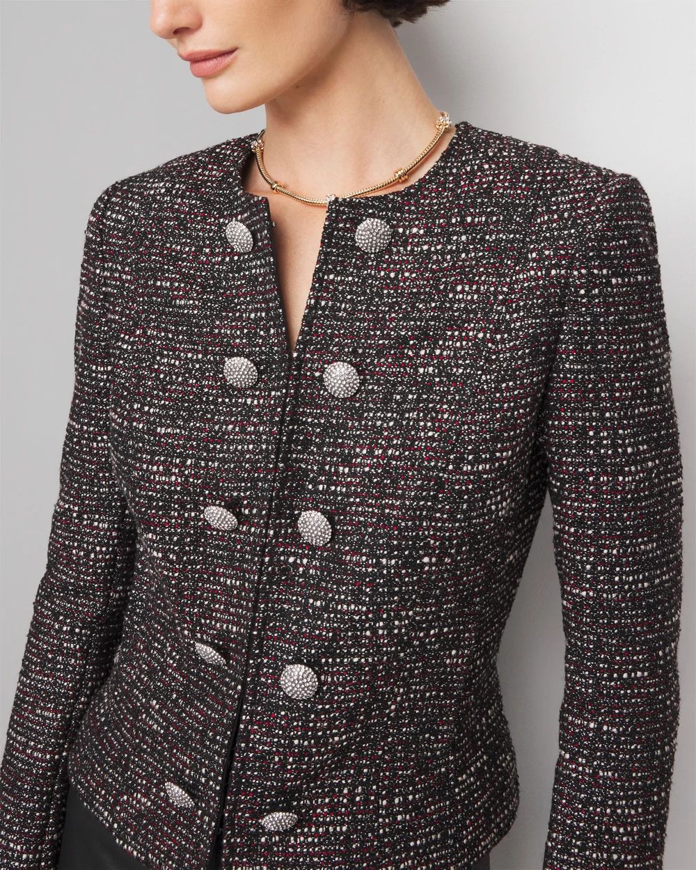 Glam Tweed Stylist Jacket click to view larger image.