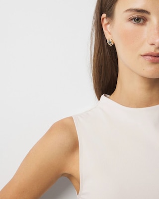 WHBM FORME™ All Ways Stretch High-Crewneck Tank Top click to view larger image.