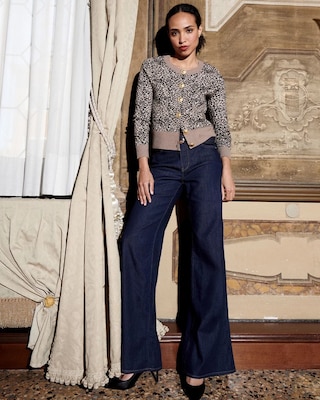 High-Rise Belted Wide-Leg Jean