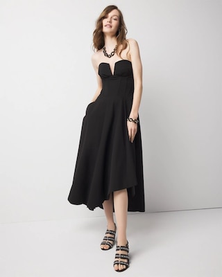 Strapless Corset Midi Dress click to view larger image.