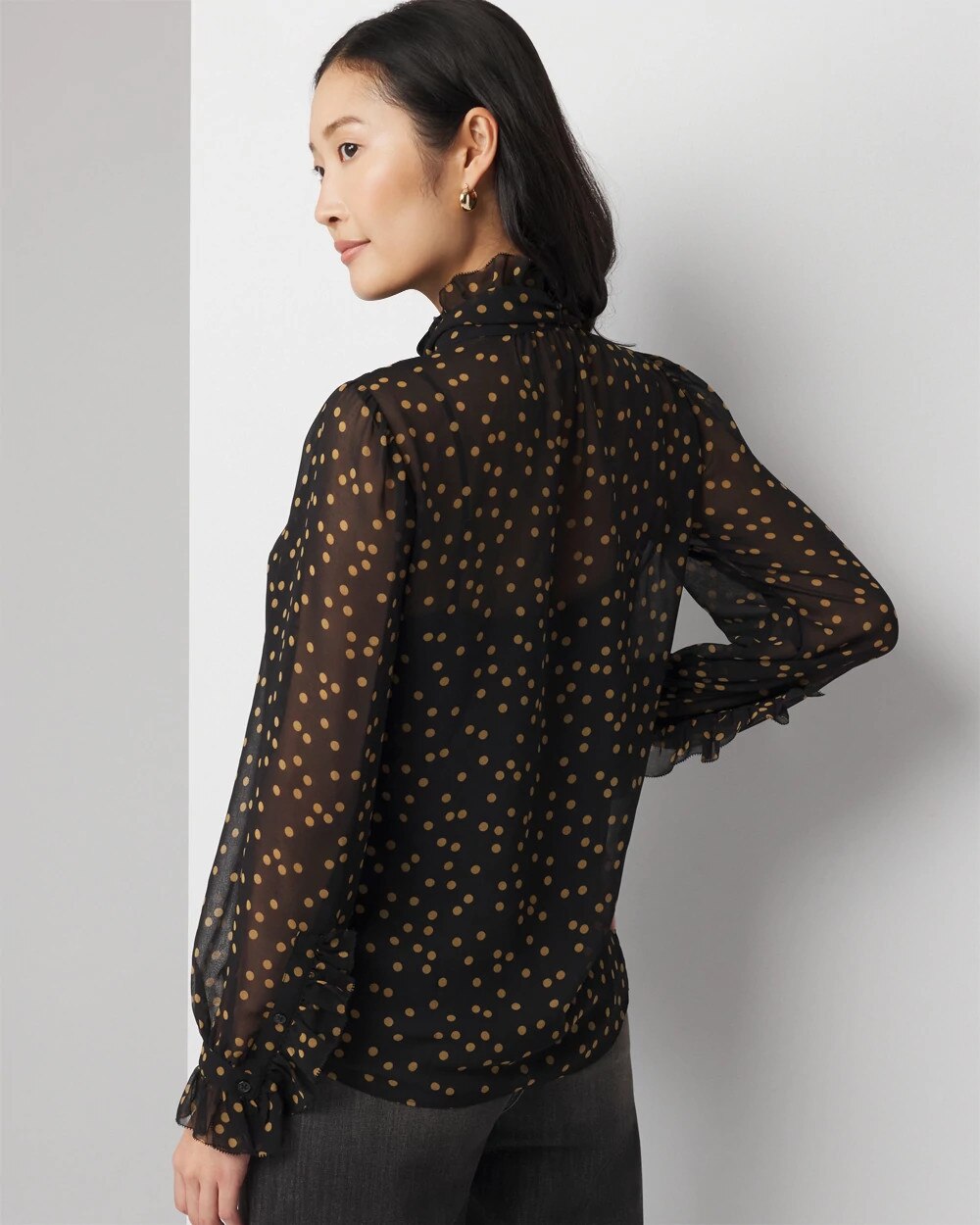 Chiffon Ruffle Blouse