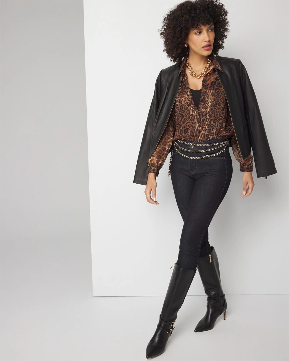 Leopard Print Lurex™ Shirt