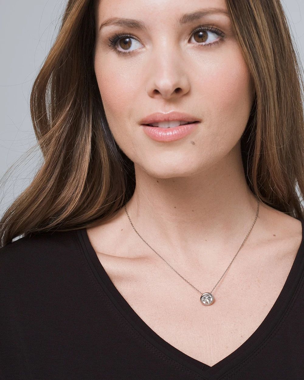 Bijoux Silvertone Pendant