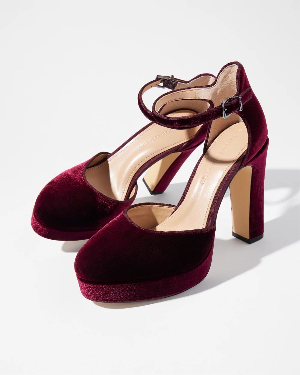 Port Velvet Platform Pump