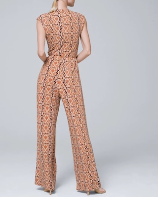 Printed Jersey Knit Jumpsuit click to view larger image.
