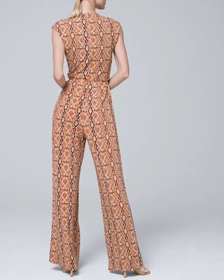 Printed Jersey Knit Jumpsuit