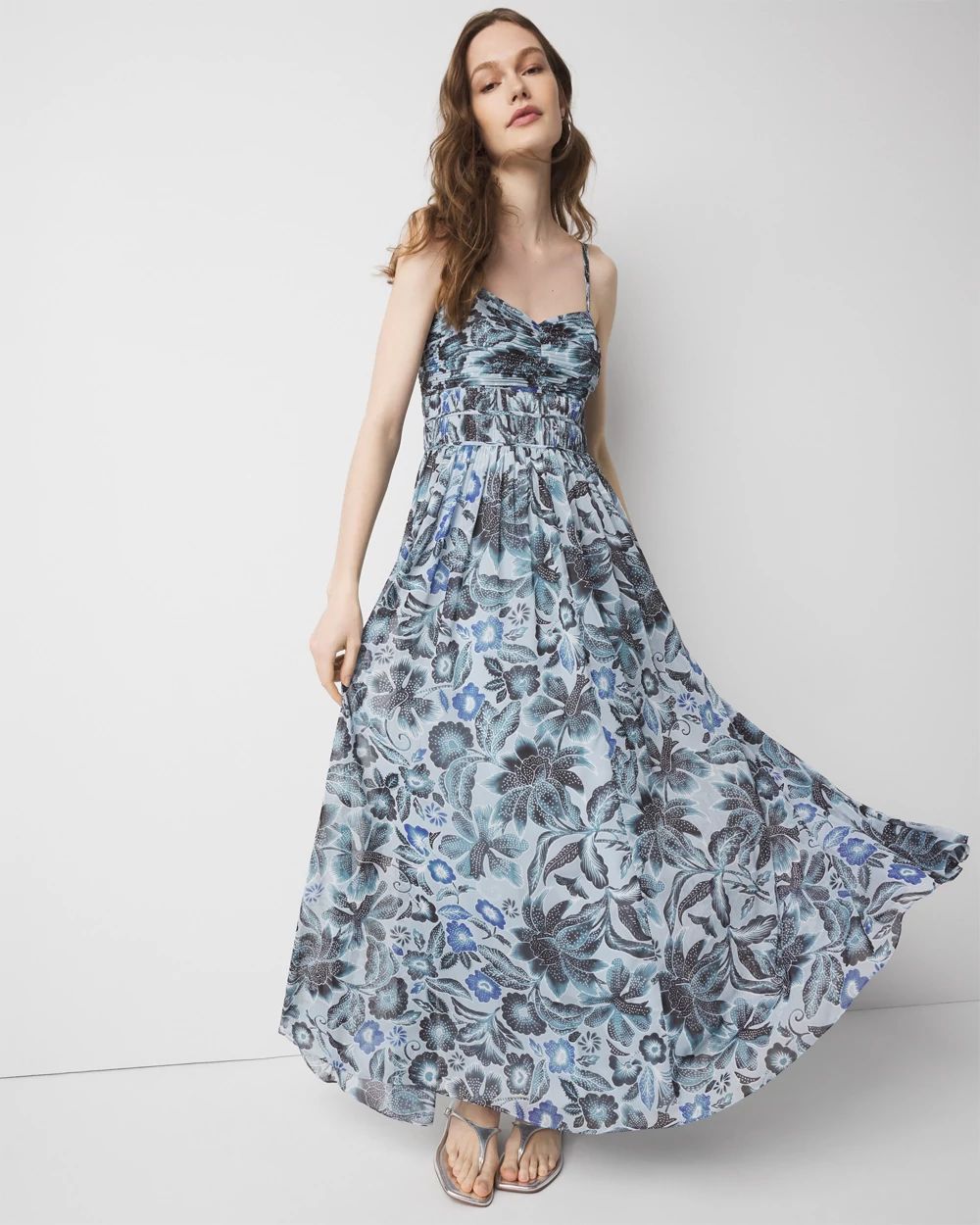 Petite Printed Maxi Dress