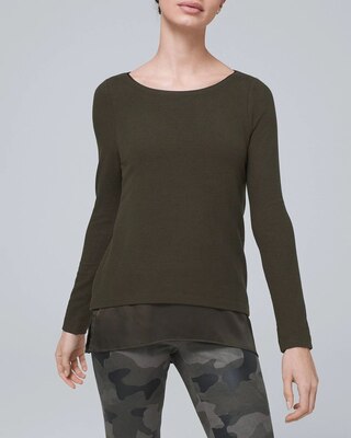 COZY KNIT HI-LOW TOP