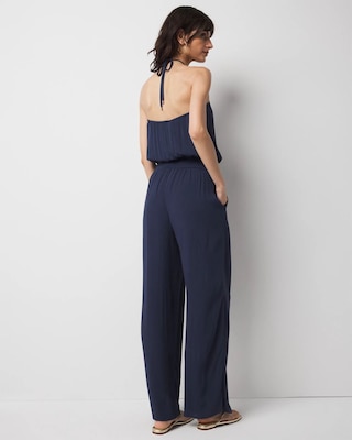 Halter O-Ring Jumpsuit Coverup click to view larger image.