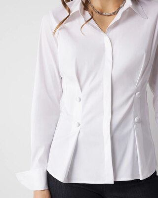 Tapered Waist Poplin Shirt click to view larger image.