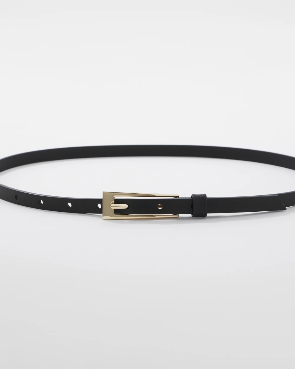 Rectangular Gold-Tone Buckle Belt - image 4