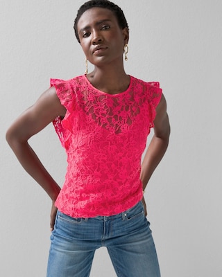 Sleeveless Lace Top