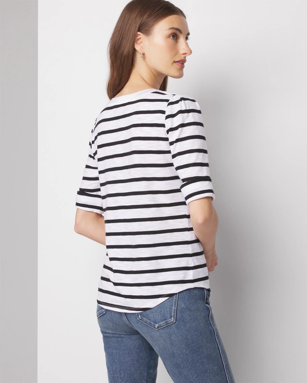 Pleated Sleeve Tee