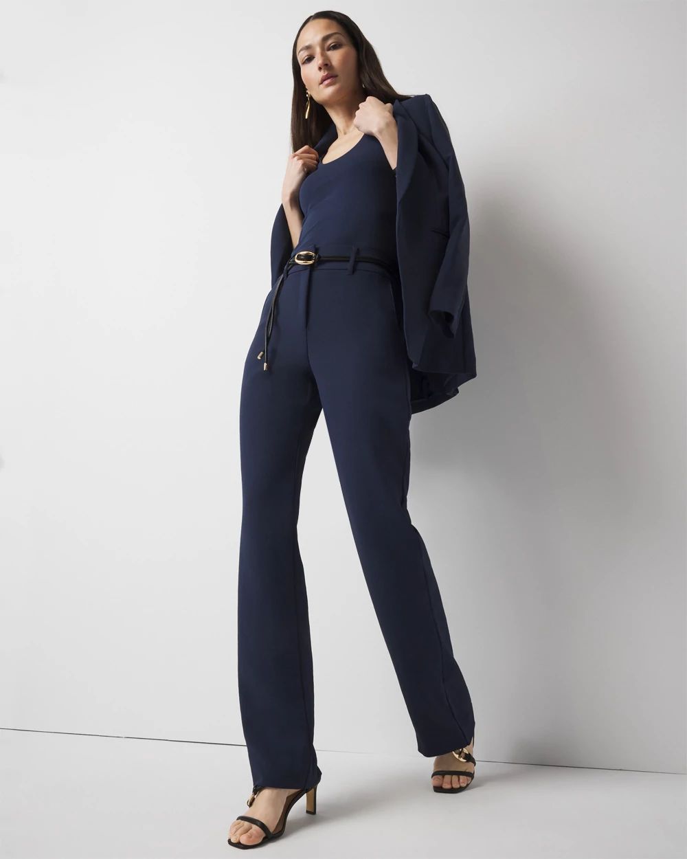 Wide Leg Crepe Trouser