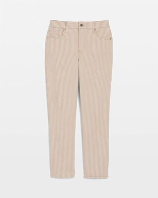 Petite High-Rise Striped Straight Jean click to view larger image.
