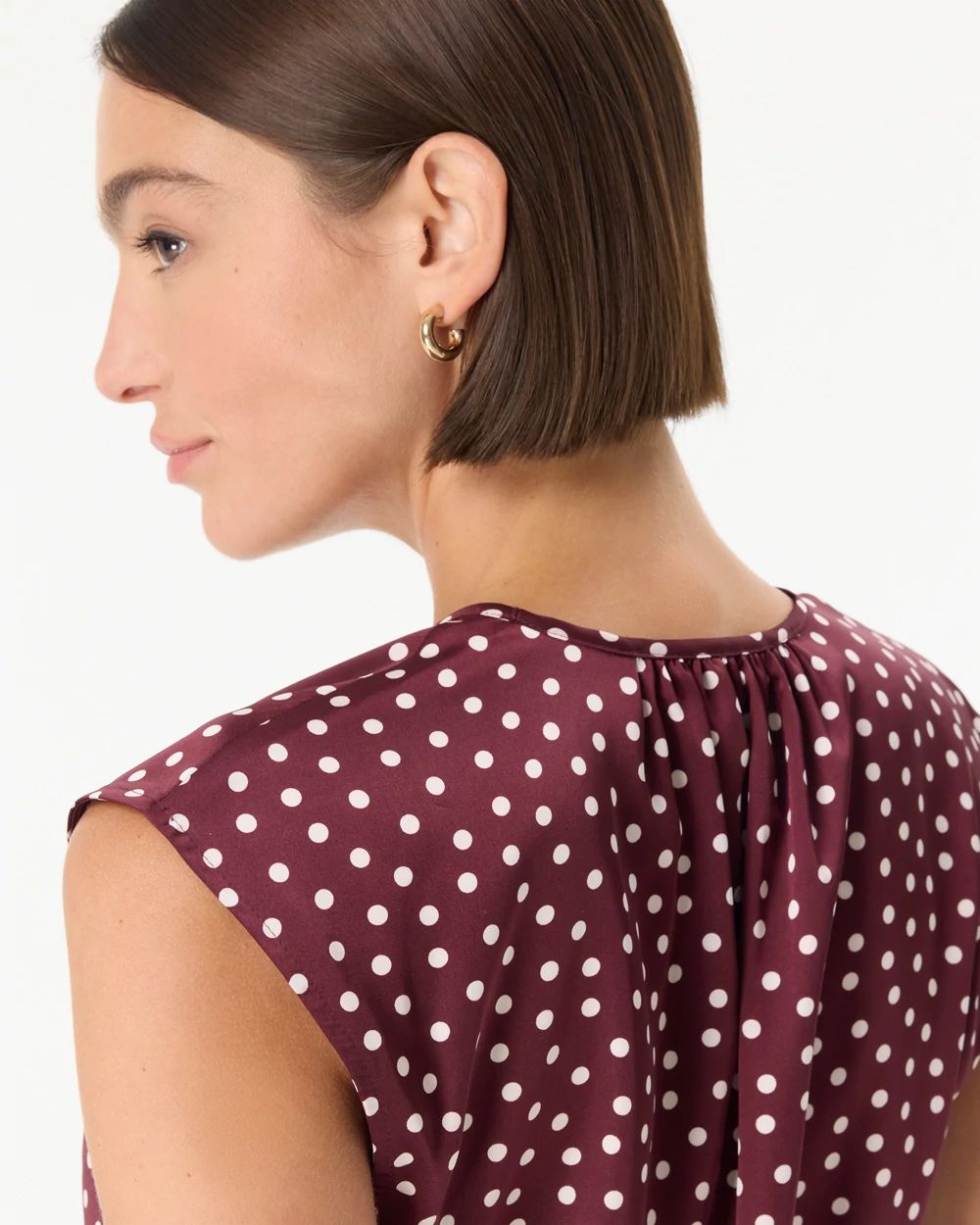 V-neck Satin Shell click to view larger image.