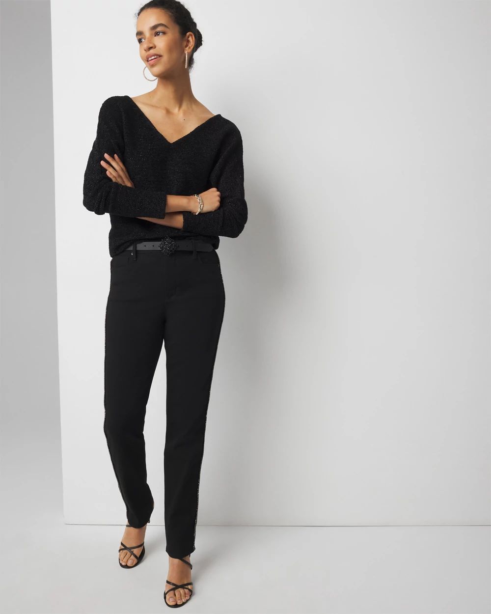 V-Neck Chenille Pullover click to view larger image.