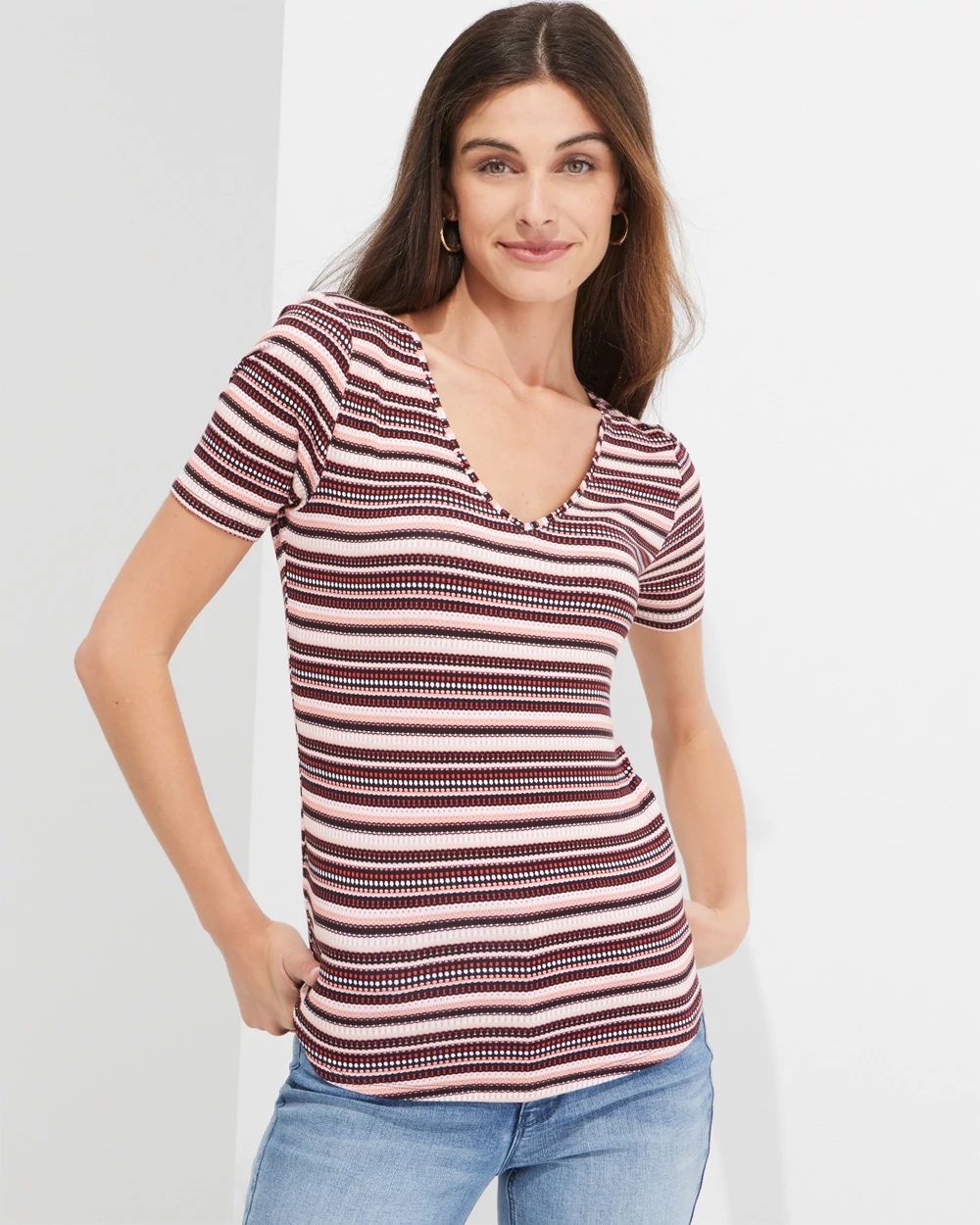 Outlet WHBM V-Neck Foundation Tee