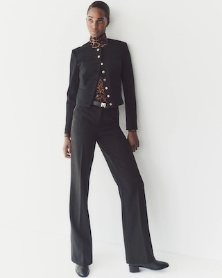 WHBM® Petite Lightweight Luna Wide Leg Trousers click to view larger image.