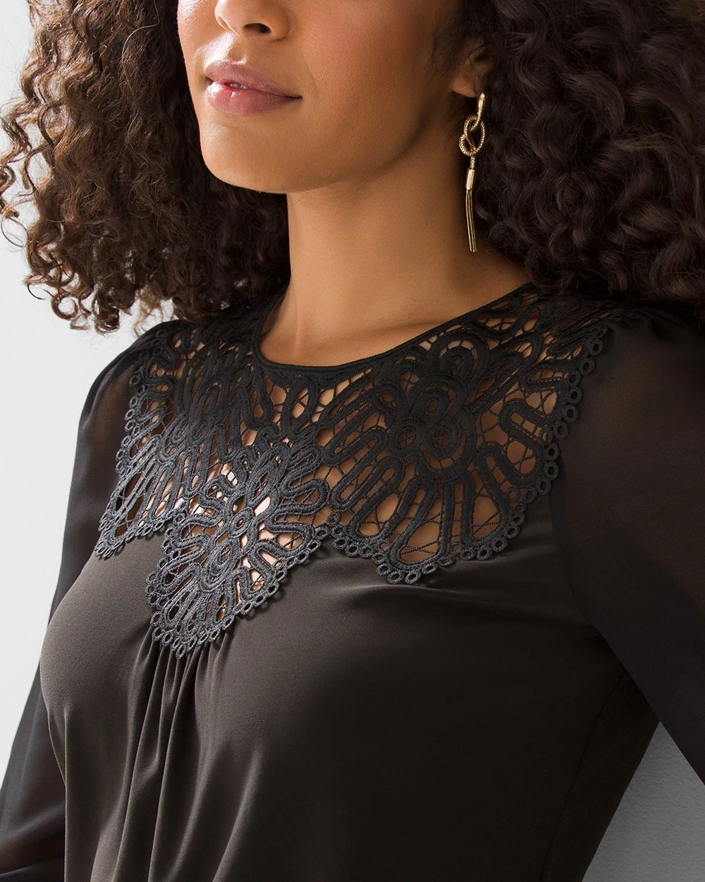 Matte Jersey + Lace Top