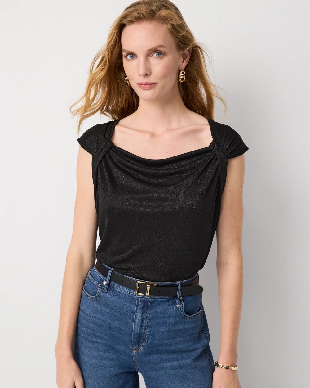 Metallic Knit Tank