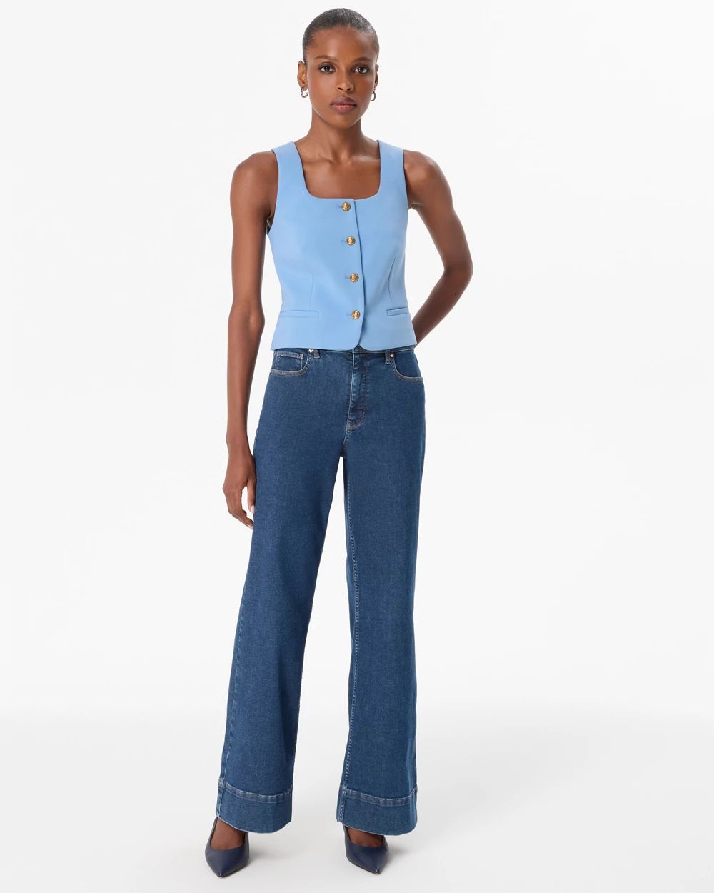 Petite Extra High-Rise Wide-Leg Trouser Jean