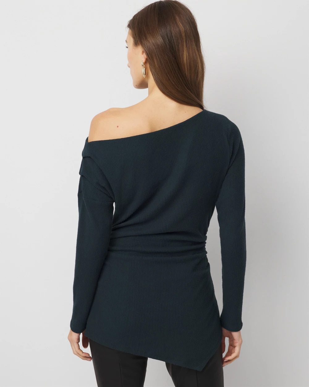 Asymmetrical Rib Snit Top - image 4