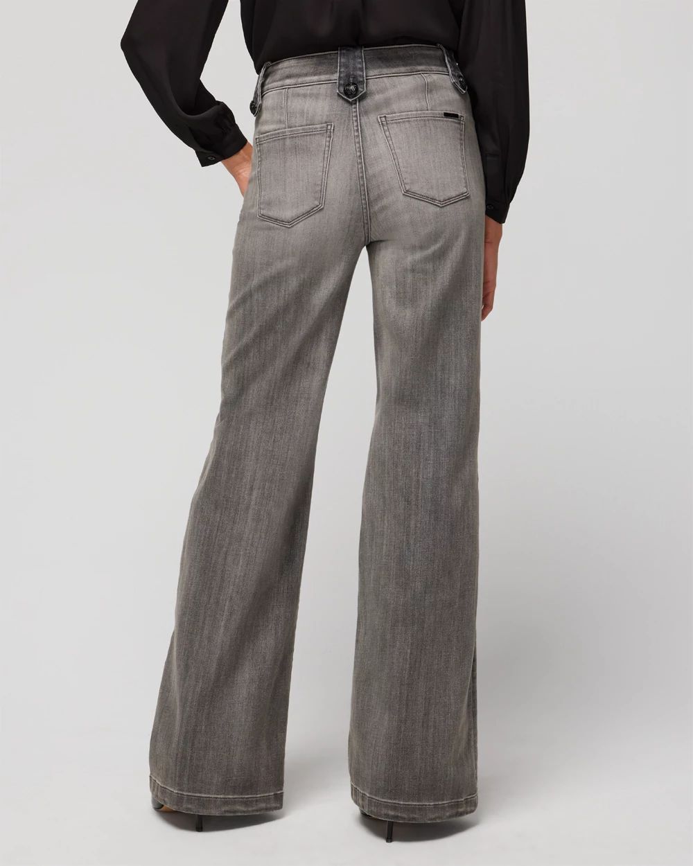 High-Rise Mariner Wide Leg Jeans