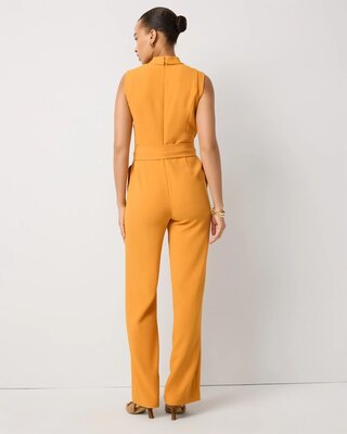 Crepe Sleeveless Jumpsuit click to view larger image.