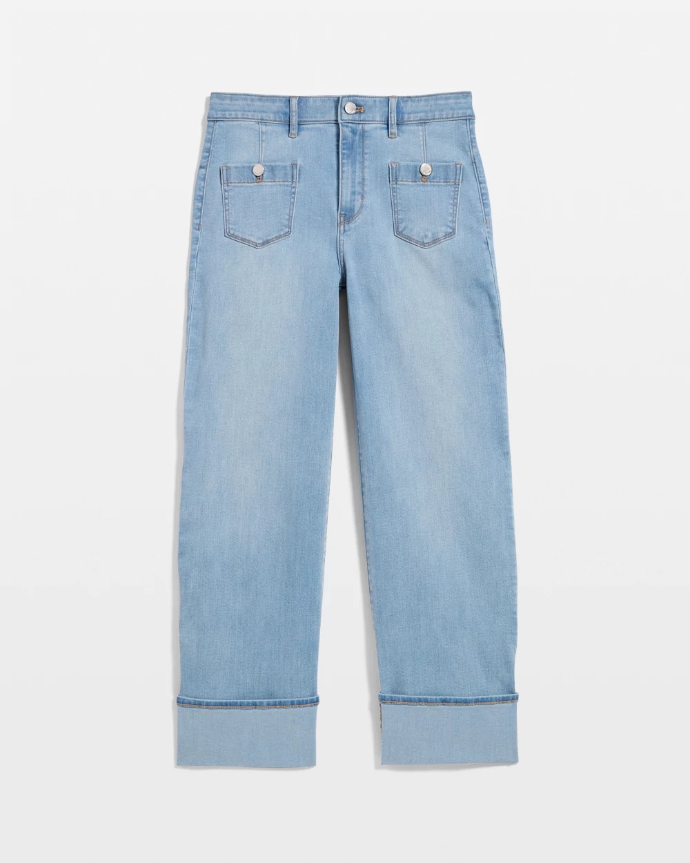 Cuffed High-Rise Wide Leg Crop Jean - image 5