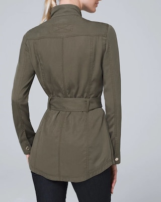 Petite Soft Utility Jacket with Removable Belt